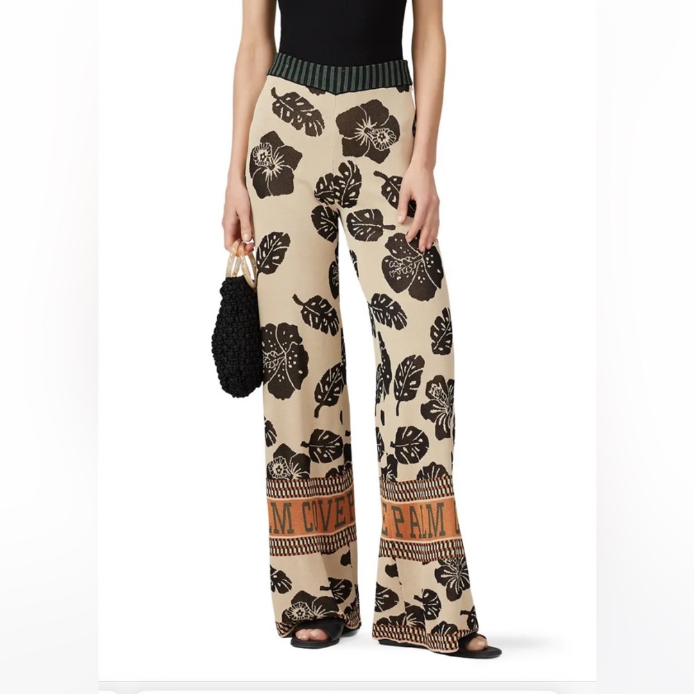 Scotch & Soda Knit Wide Leg Pants “Palm Cove”